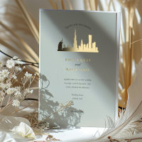 Dubaï Faire-part de mariage des EAU