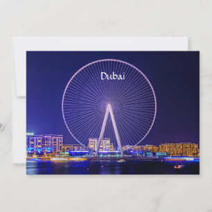 Dubai, Ferris wheel  Holiday Card