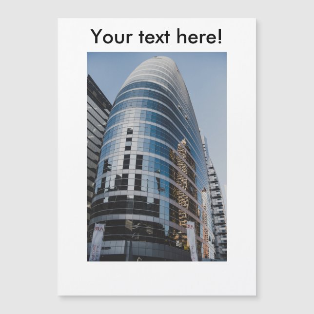 Dubai glass skyscraper (Front)