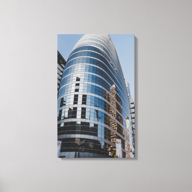 Dubai glass skyscraper canvas print (Front)