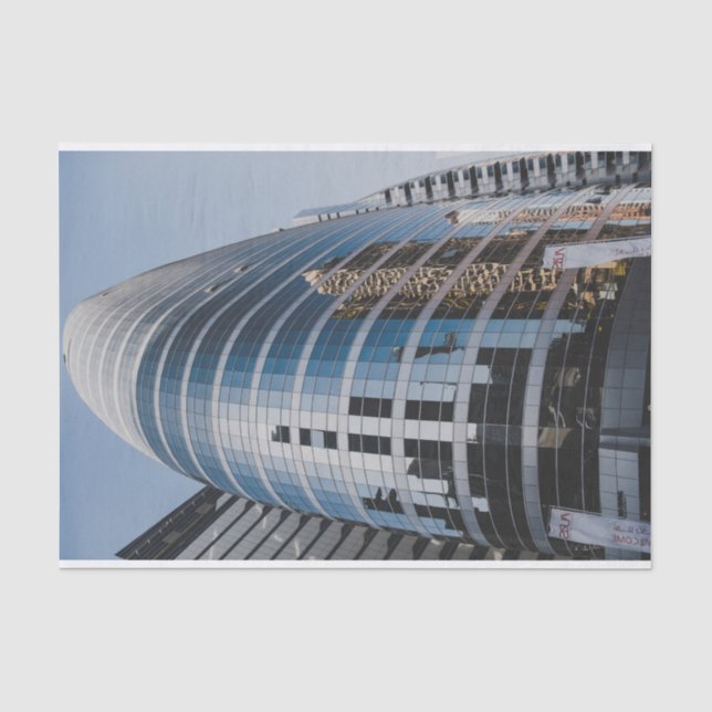 Dubai glass skyscraper tissue paper (Front)