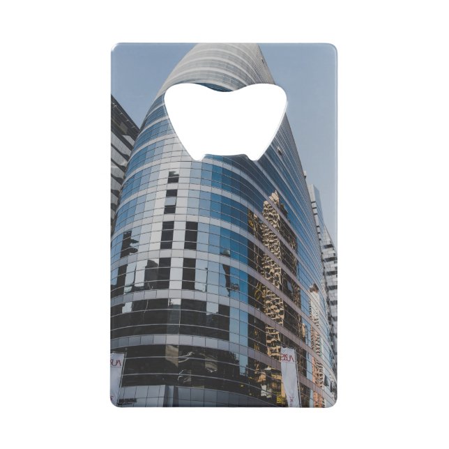 Dubai glass skyscraper wallet bottle opener (Front)
