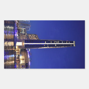 Dubai Marina architecture at night Sticker