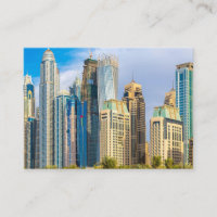 Dubai modern skyscrapers Corniche
