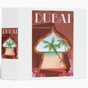 Dubai Palace Travel poster Binder