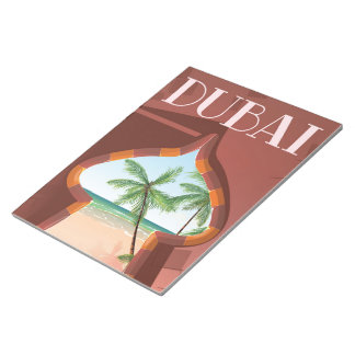 Dubai Palace Travel poster Notepad