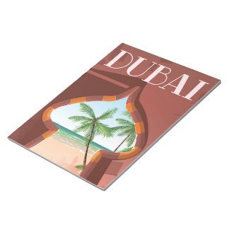 Dubai Palace Travel poster Notepad