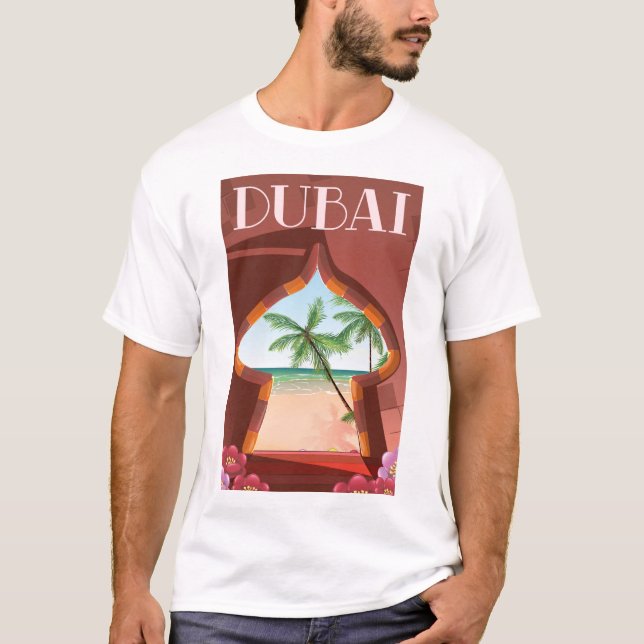 Dubai Palace Travel poster T-Shirt (Front)