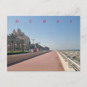 Dubai Palm Jumeirah Boardwalk vue carte postale