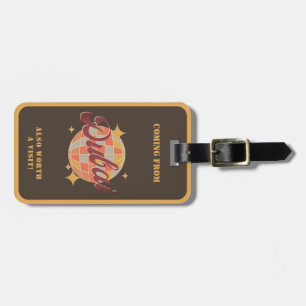 Dubai Retro Vintage Travel  Luggage Tag