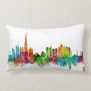 Dubai Skyline Lumbar Pillow