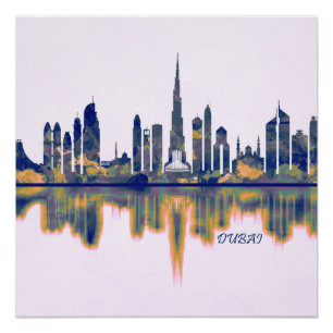 Dubai Skyline Poster