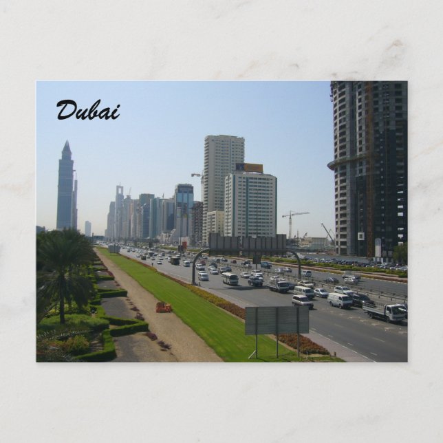 dubai streets postcard (Front)