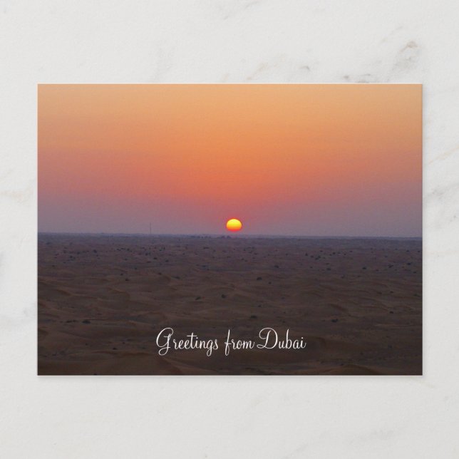 dubai sunset postcard (Front)