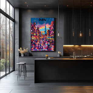 Dubai: The City of Gold - Contemporary Art Poster