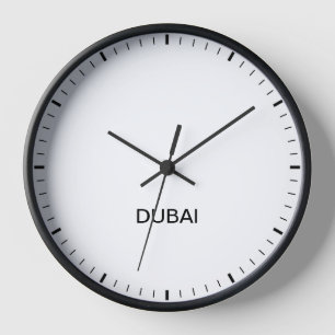 Dubai Time Zone Newsroom Style Clock
