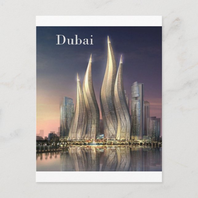 dubai Towers (by St.K) Postcard (Front)