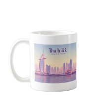 Dubai UAE Burj Khalifa Pastel Travel Design