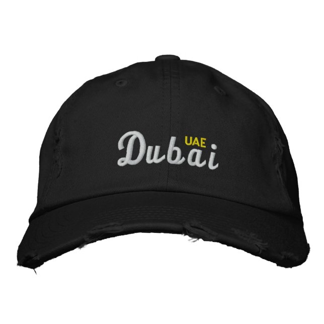 Dubai UAE Embroidered Hat (Front)