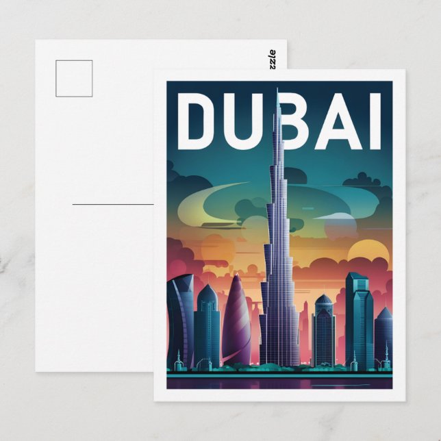 Dubai UAE Famous Travel Place Postcard (Front/Back)