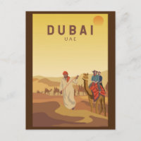 Dubai United Arab Emirates Desert Safari Retro