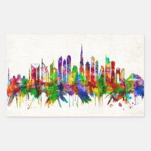 Dubai United Arab Emirates Skyline Sticker