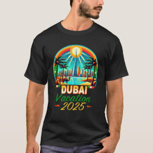 Dubai Vacation Travel Adventure Family Trip Camels T-Shirt