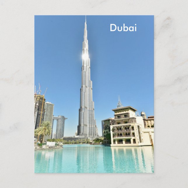 Dubai Vintage Travel Tourism Ad Postcard (Front)