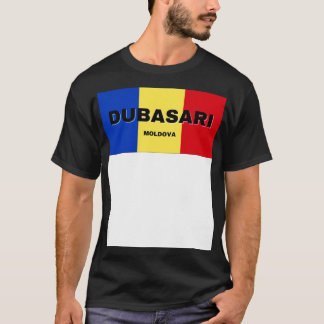 Dubasari City in Moldovan Flag Colours T-Shirt