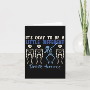Dubbing Skeleton T1d Diabetes Awareness Warrior Cl Card