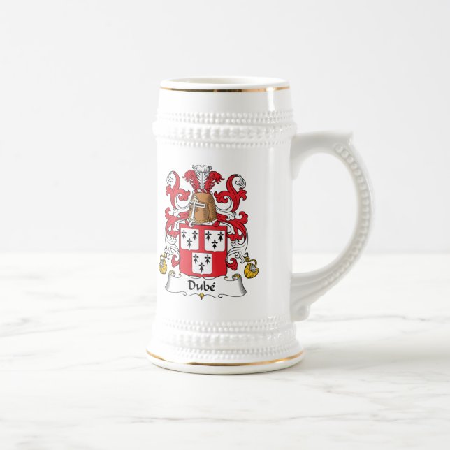 Dube Family Crest Beer Stein (Right)