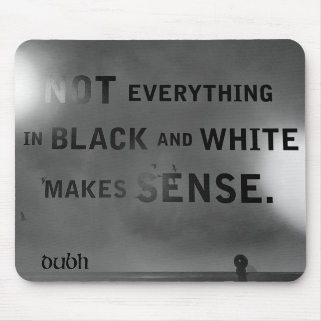 Dubh & Bán Mousepad (Front)