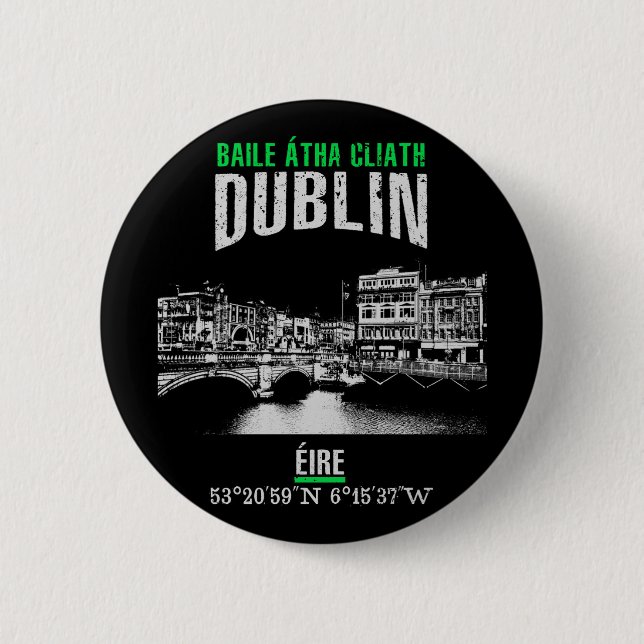 Dublin 2 Inch Round Button (Front)