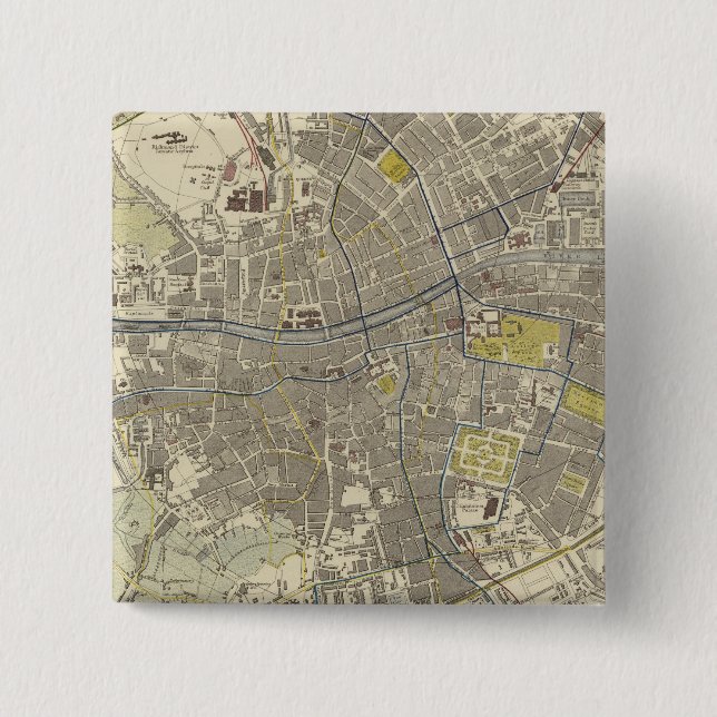 Dublin 2 inch square button (Front)