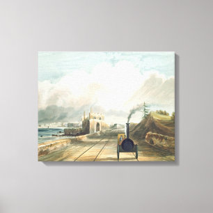Dublin and Kingstown Railway: From the Footbridge Canvas Print