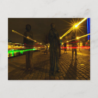 Dublin at night postcard