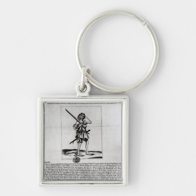 Dublin Broadsheet, 1647 Keychain (Front)