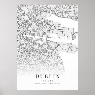 Dublin City Map Poster