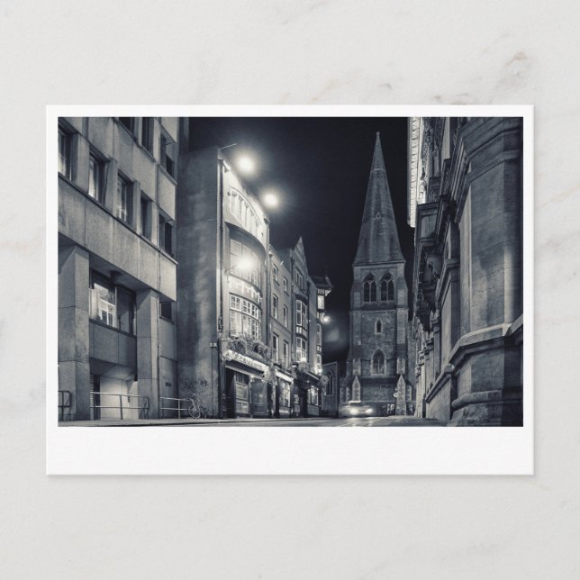 Dublin City Night Postcard (Front)