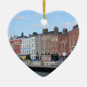Dublin City on The Liffey Ceramic Ornament