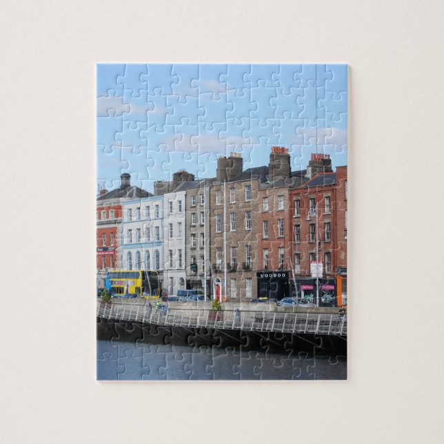Dublin City on The Liffey Jigsaw Puzzle (Vertical)