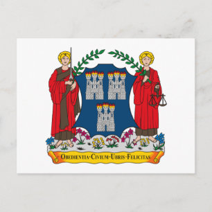 Dublin Coat of Arms Postcard