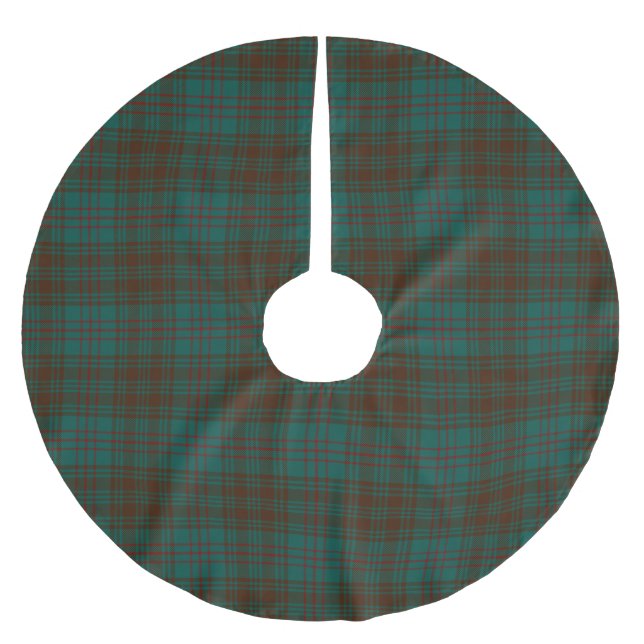 Dublin County Irish Tartan Brushed Polyester Tree Skirt (Front)