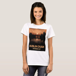 Dublin Dusk Women's Tee | Ireland Travel Art
