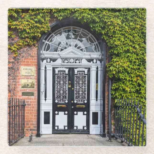 Dublin Georgian Door Glass Coaster (Front)