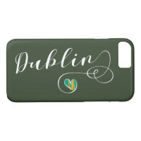 Dublin Heart Cell Phone Case, Ireland