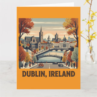 Dublin In Autumn Card