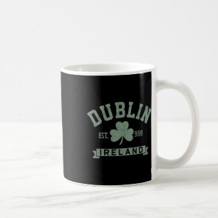 Dublin Ireland Clover Leaf Irish St. Patricks Day  Coffee Mug