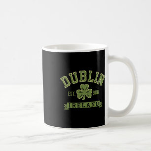 Dublin Ireland Clover Leaf Shamrock Celtic Est 988 Coffee Mug