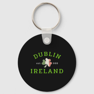 Dublin Ireland Est 988 Irish St Patrick S Day Sham Keychain